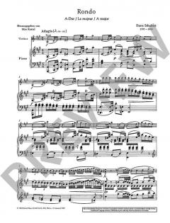 Rondo A-Dur D 438 von Franz Schubert 