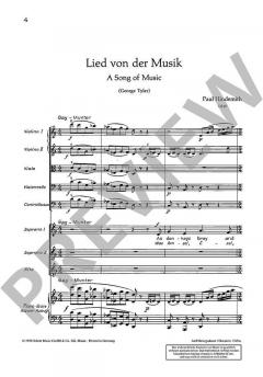 Lied von der Musik von Paul Hindemith 