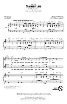 Seasons Of Love von Jonathan Larson (Download) 