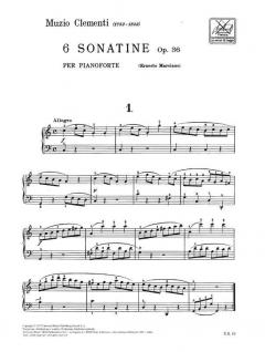 6 Sonatine Op.36 von Muzio Clementi 