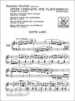 Opere Complete Per Clavicembalo Vol. 8 Complete Works Harpsichord von Domenico Scarlatti 