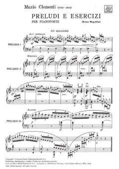 Preludi Ed Esercizi von Muzio Clementi 