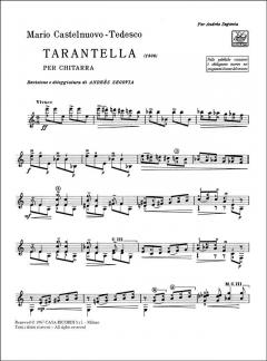 Tarantella Guitar von Mario Castelnuovo-Tedesco 