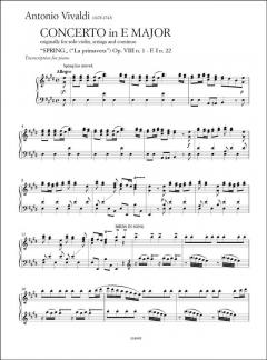 The Four Seasons Transcribed for Piano Solo, English Text Op.8 No.1-4 von Antonio Vivaldi 