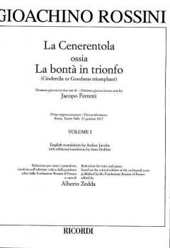 La Cenerentola Vocal Score Critical Edition 2 Vol. Set von Gioacchino Rossini 
