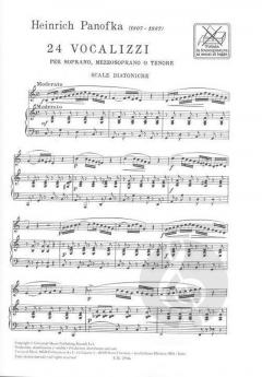 Vocalizzi 24 Vocalizzi Op.81 Op.85 Voice And Piano Book/CD von Heinrich Panofka 