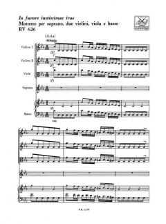 In Furore Justissimae Irae RV626 Score Critical Edition (Antonio Vivaldi) 