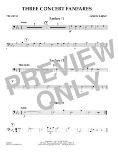Three Concert Fanfares von Samuel R. Hazo (Download) 