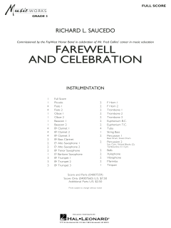 Farewell and Celebration von Richard L. Saucedo 