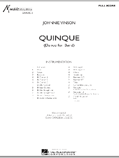 Quinque (Dance For Band) von Johnnie Vinson (Download) 