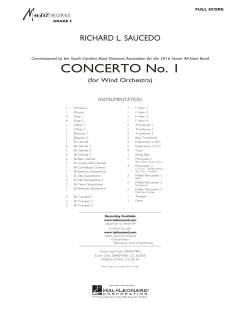 Concerto No. 1 von Richard L. Saucedo (Download) 