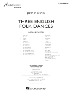 Three English Folk Dances von James Curnow (Download) 