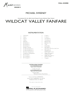 Wildcat Valley Fanfare von Michael Sweeney (Download) 