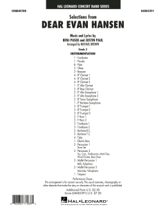Selections from Dear Evan Hansen von Benj Pasek 
