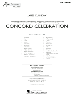 Concord Celebration von James Curnow (Download) 