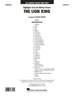 Highlights from The Lion King von Elton John 