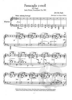 Passacaglia c-Moll BWV 582 von Johann Sebastian Bach 