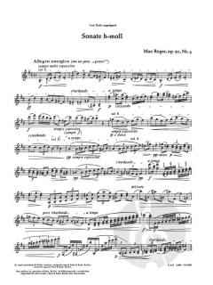 Sieben Sonaten op. 91 Heft 1 von Max Reger 