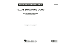 Tell Me Something Good von Stevie Wonder (Download) 
