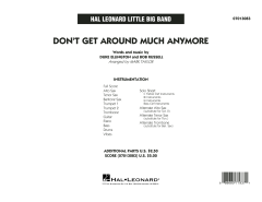 Don't Get Around Much Anymore von Bob Russel (Download) 