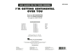 I'm Getting Sentimental Over You von Tommy Dorsey (Download) 