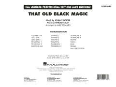 That Old Black Magic von Harold Arlen (Download) 