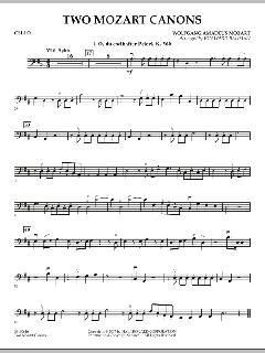 Two Mozart Canons von Wolfgang Amadeus Mozart (Download) 