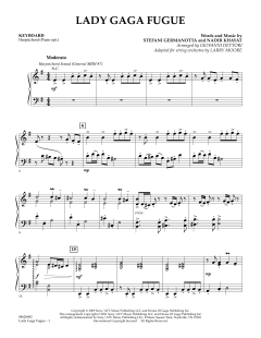 Lady Gaga Fugue von Larry Moore (Download) 
