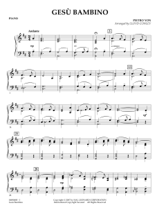 Gesu Bambino von Pietro A. Yon (Download) 