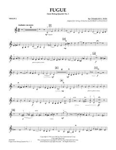 Fugue from String Quartet No. 1 von Charles Ives (Download) 