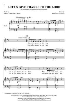 Let Us Give Thanks to the Lord von Brad Nix (Download) 