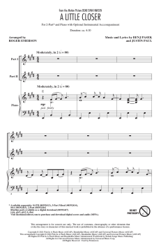 A Little Closer von Benj Pasek 