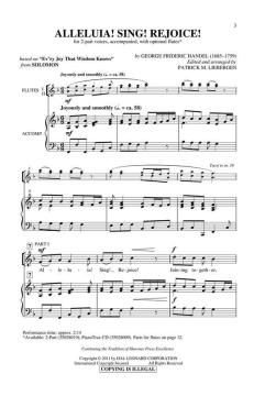 Alleluia! Sing! Rejoice! von Georg Friedrich Händel (Download) 