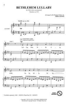 Bethlehem Lullaby von Greg Gilpin (Download) 