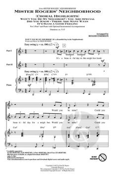 Mister Rogers' Neighborhood (Choral Highlights) von Fred Rogers (Download) 