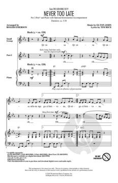 Never Too Late von Elton John (Download) 