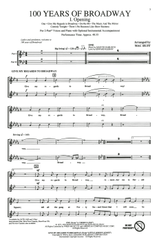 One Hundred Years Of Broadway von Mac Huff (Download) 