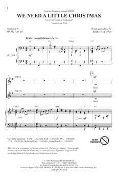 We Need A Little Christmas (Jerry Herman) 