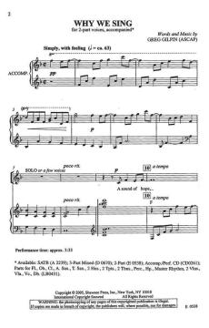 Why We Sing von Greg Gilpin (Download) 