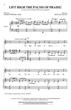 Lift High The Palms Of Praise! von Brad Nix (Download) 