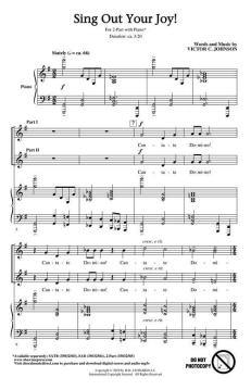 Sing Out Your Joy von Victor C. Johnson (Download) 
