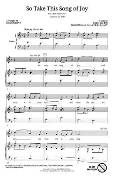 So Take This Song of Joy 