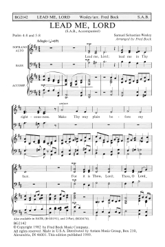 Lead Me, Lord von Fred Bock (Download) 