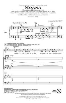 Moana (Choral Highlights) von Miranda Lin-Manuel (Download) 