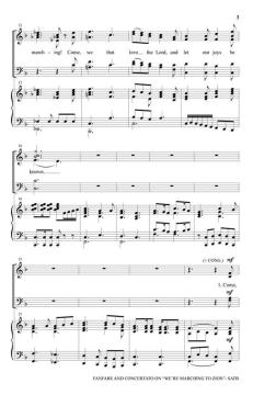 Fanfare and Concertato on We're Marching to Zion (Download) 