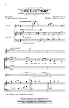 Love Has Come! von Cindy Ovokaitys (Download) 