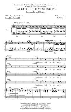 Laugh Till The Music Stops von Kirke Mechem (Download) 