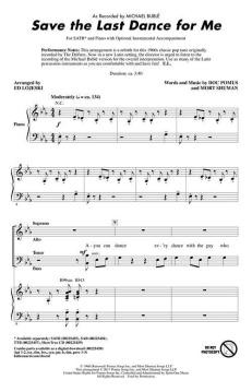 Save The Last Dance For Me von Michael Bublé (Download) 