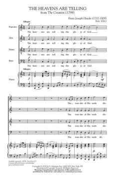 The Heavens Are Telling von Joseph Haydn (Download) 
