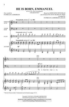 He Is Born, Emmanuel von Patrick M. Liebergen (Download) 